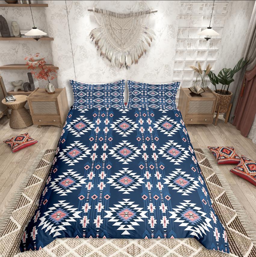 

Homewish Tribal Aztec Duvet Cover Set,Bohemian Theme bedding set for teens,exotic style decor DE XS 100x135cm 2pcs&set