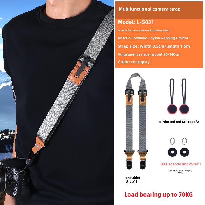 "Donkey SLR Camera Quick Release Shoulder Strap with Adjustable Diagonal Decompression Buckle"