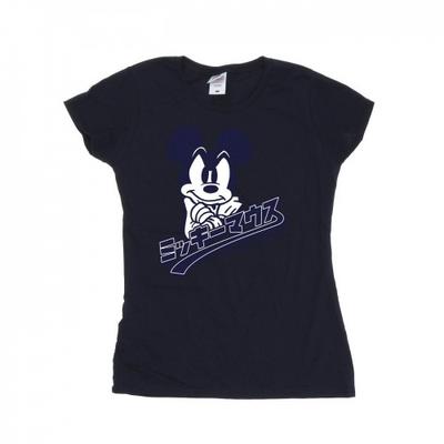 Womens/Ladies Mickey Mouse Japanese Cotton T-Shirt