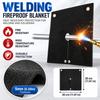 0Flame Resistant Up To 3000℉ Fireproof Welding Blanket Heat Shield Mat  For Brazing Soldering