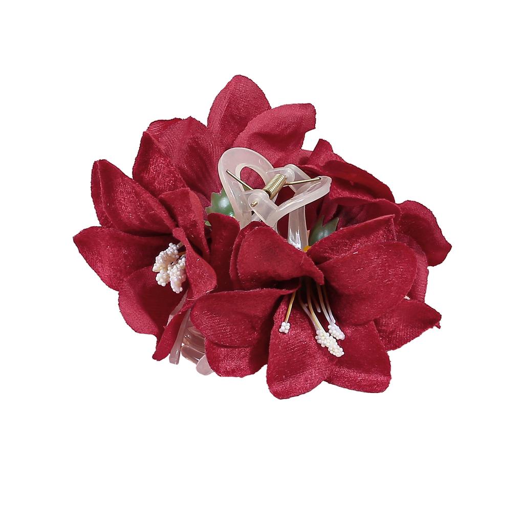 Fashion Artificial Flower Hair Claws Clips Bridal Hair Clips Tropical Beach Wedding Flower Women Holiday Hair Claws Accessory