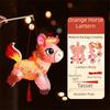 Cartoon Zodiac Horse Lantern PVC Blessing Lantern Handheld Lantern  Celebration Event