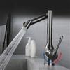 Cold and Hot Water Tap Stainless Steel Mixer Faucet Universal Rotation 2 Modes Spray Washbasin Sink Faucet Deck Mounted