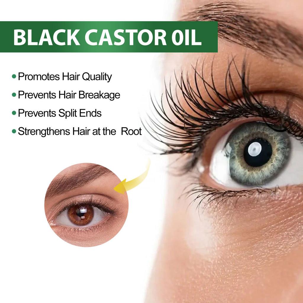 Eelhoe Castor Oil Hair Growth Serum Rich Nourishing Scalp Massage Treatment 60ml Set