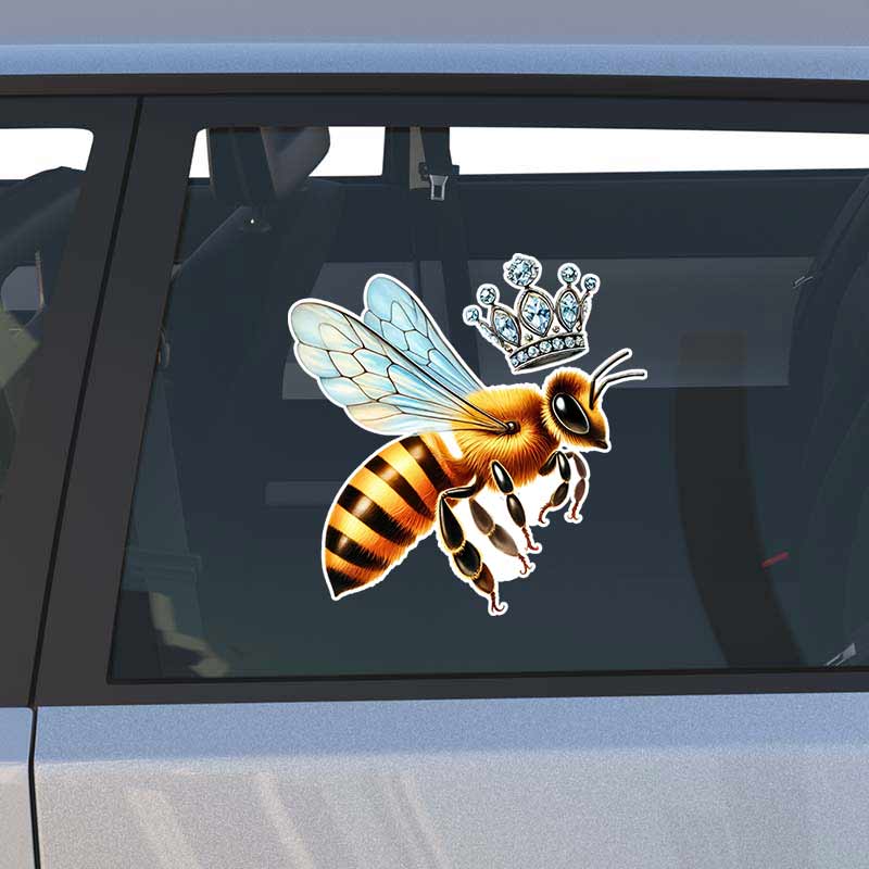 Queen Bee Car Stickers Waterproof Vinyl Decals Auto Body Window Bumper Decor Motorcycle Helmet Stickers TM290