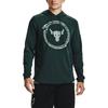 Under Armour Project Rock Sweatshirts Men's Green Hooded Moderate Regular 1361747-384