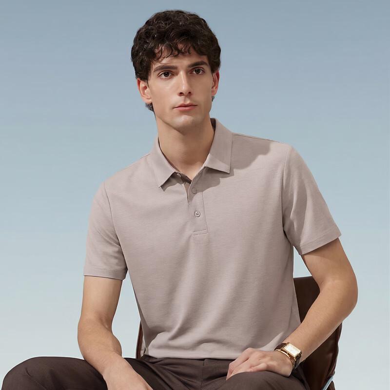 Judger Men s Melange Cotton Casual Polo Shirt L
