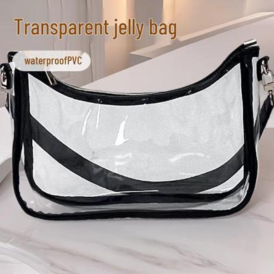 2025 Damen PVC Transparente Crossbody & Unterarmtasche - Modische Make-up Schultertasche