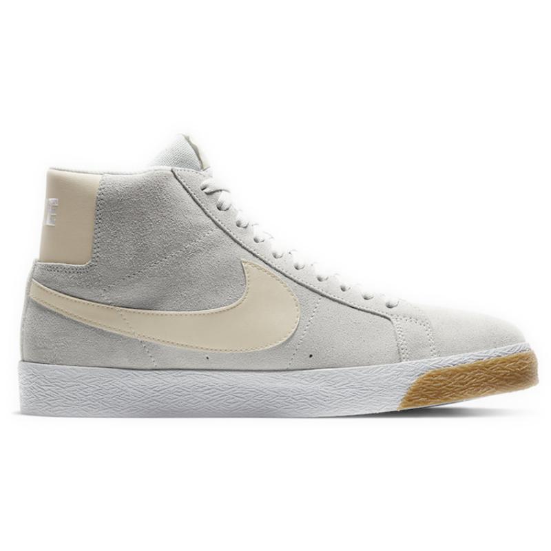 Nike SB Blazer Mid Cream Gum Skateboard Shoes 864349-005