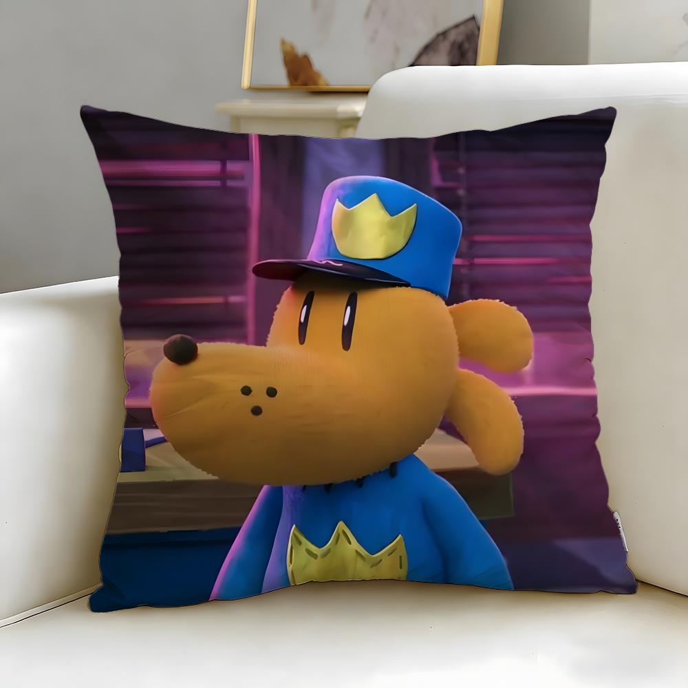 Popularna poszewka na poduszkę z kreskówki Dogman – Miękka i łatwa do prania – Uniwersalna do sofy, łóżka, podróży i biura