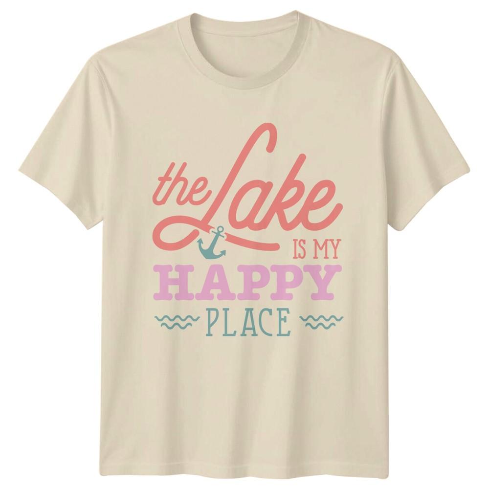 The Lake Is My Happy Place Anchor Nature Lake Lover TShirt