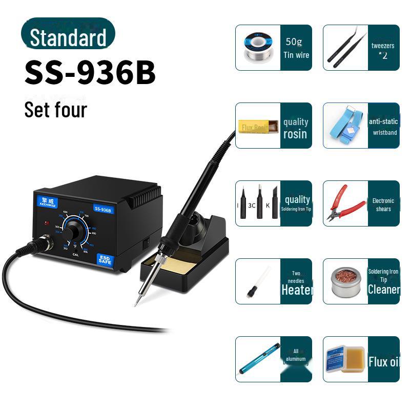 Adjustable Temperature Electric Soldering Iron Set for Electronics Repair