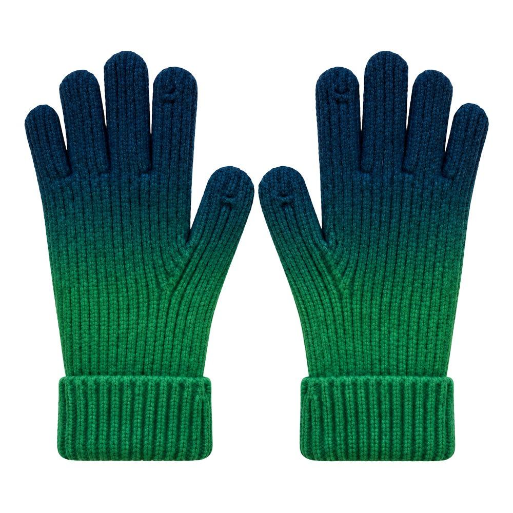 Thick Winter Gloves Fingertip Openings All Finger Gloves New Knit Gloves For Women Men