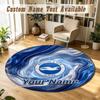 Round Rug Custom NameBrighton & Hove Albion Football Pattern Non Slip Carpet Home Floor Decor