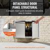 BBQ Access Door, 762x532 Mm Double Outdoor Kitchen Door, Stainless Steel Flush Mount Door, Wall Vertical Door with Recessed Handles , for BBQ Island,