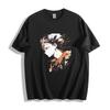 Shoyo Hinata Ink Wash Portrait T-Shirt -  Anime Silhouette Design Unisex Tee