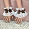 Multicolor Sweet Hand Sleeves Bowknot Lace Trim Cuffs Maid Cosplay Accessories For Women Party