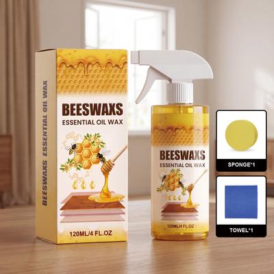Wood Polishing Beeswax Spray Beeswax Wood Furniture and Floor Stain Removal, Polishing, and Brightening Daily Care Spray