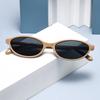 1/6pcs Small Frame Elliptical Sunglasses Women Simple Design Fashion Retro Unisex Glasses Set