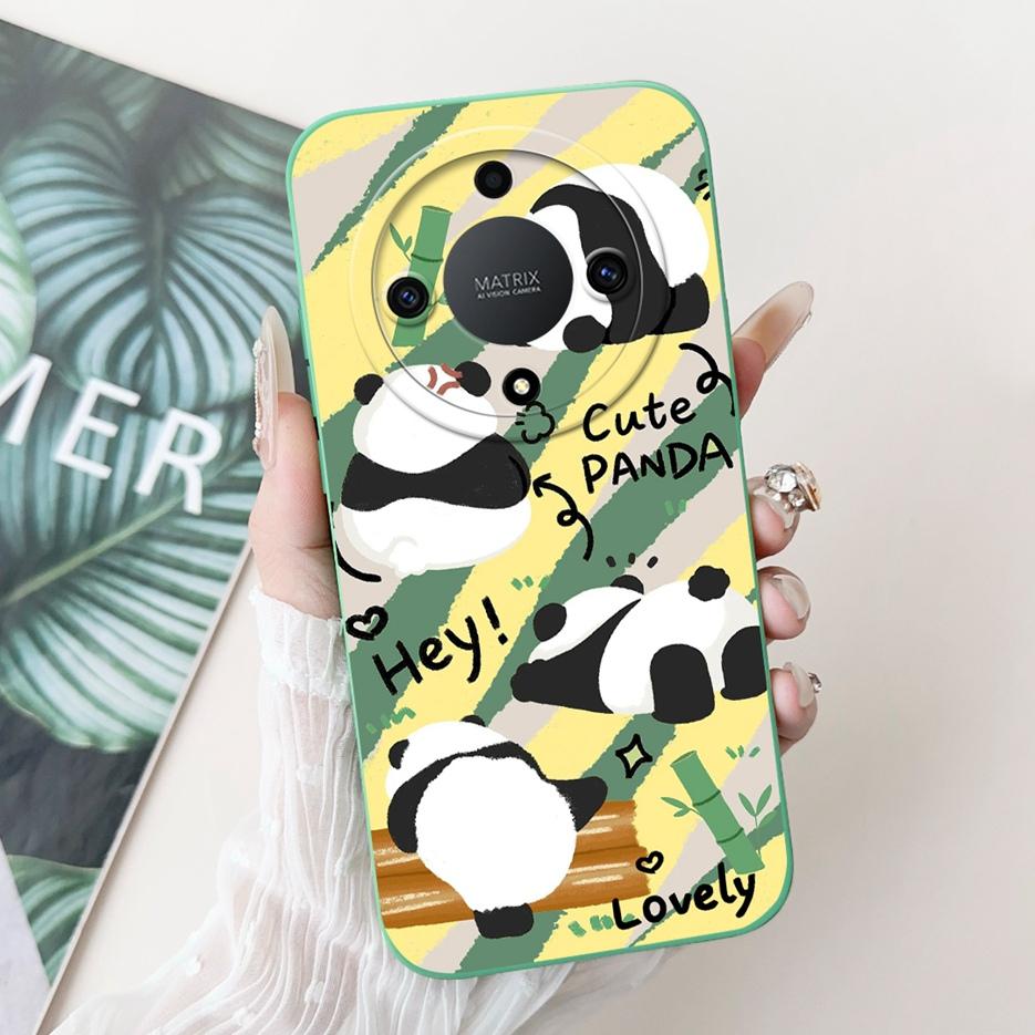 For Honor X9b Case Magic6 Lite ALI-NX3 Cute Panda Cartoon Cover Shockproof Phone Case For Honor Magic 6 Lite HonorX9b Soft Shell