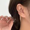 Temperament Tassel Long Clip Earrings for Women Ladies Exquisite Zircon C-Shaped Chain Style Non Hole Earrings Jewelry Wholesale