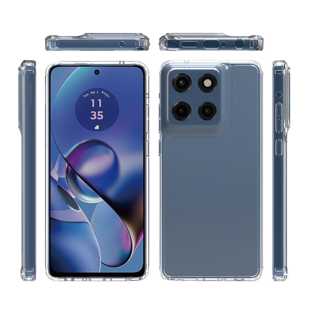 For Motorola Moto G Stylus 5G (2025)/Edge 60 Stylus 5G Clear Case TPU+Acrylic Shockproof Phone Back Cover