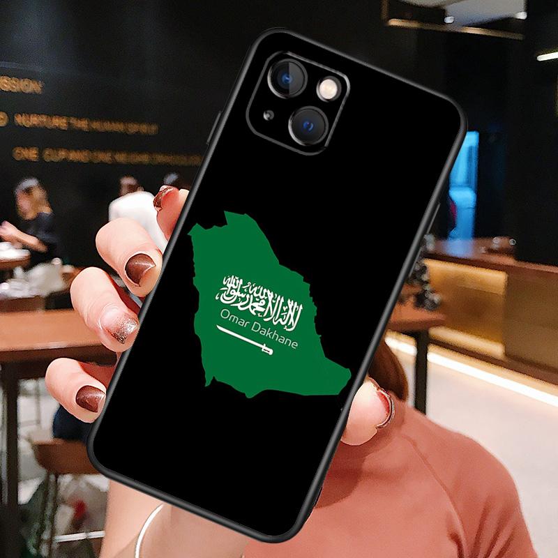 Saudi Arabia Flag Phone Case For iPhone 16 Pro Max 15 14 13 12 11 Pro Max Plus 12 13 Mini XR 16e Funda Cover