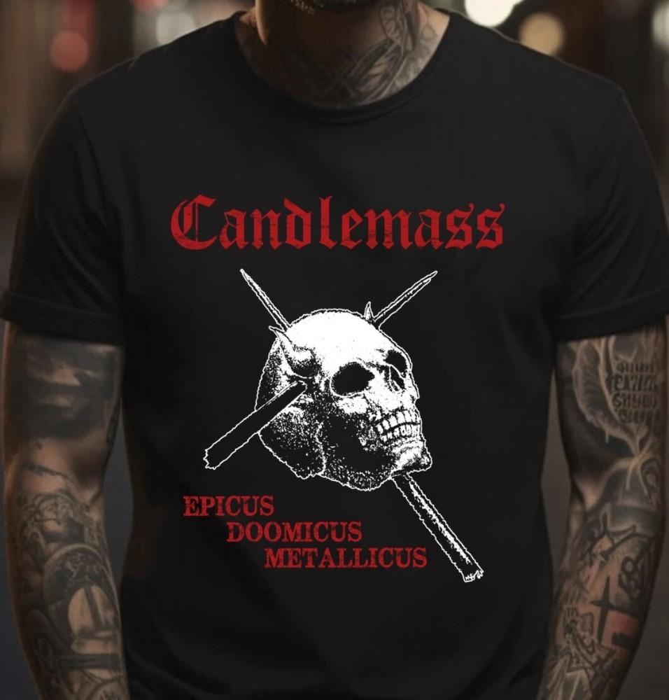 Candlemass Epicus Doomicus Metallicus BAnd Cotton Black Men T-Shirt, S-5XL Unisex T-Shirt S