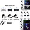 Magnetic Charging Head 360 Degree Rotation For Android And Iphone Aluminum Alloy Charging Interface