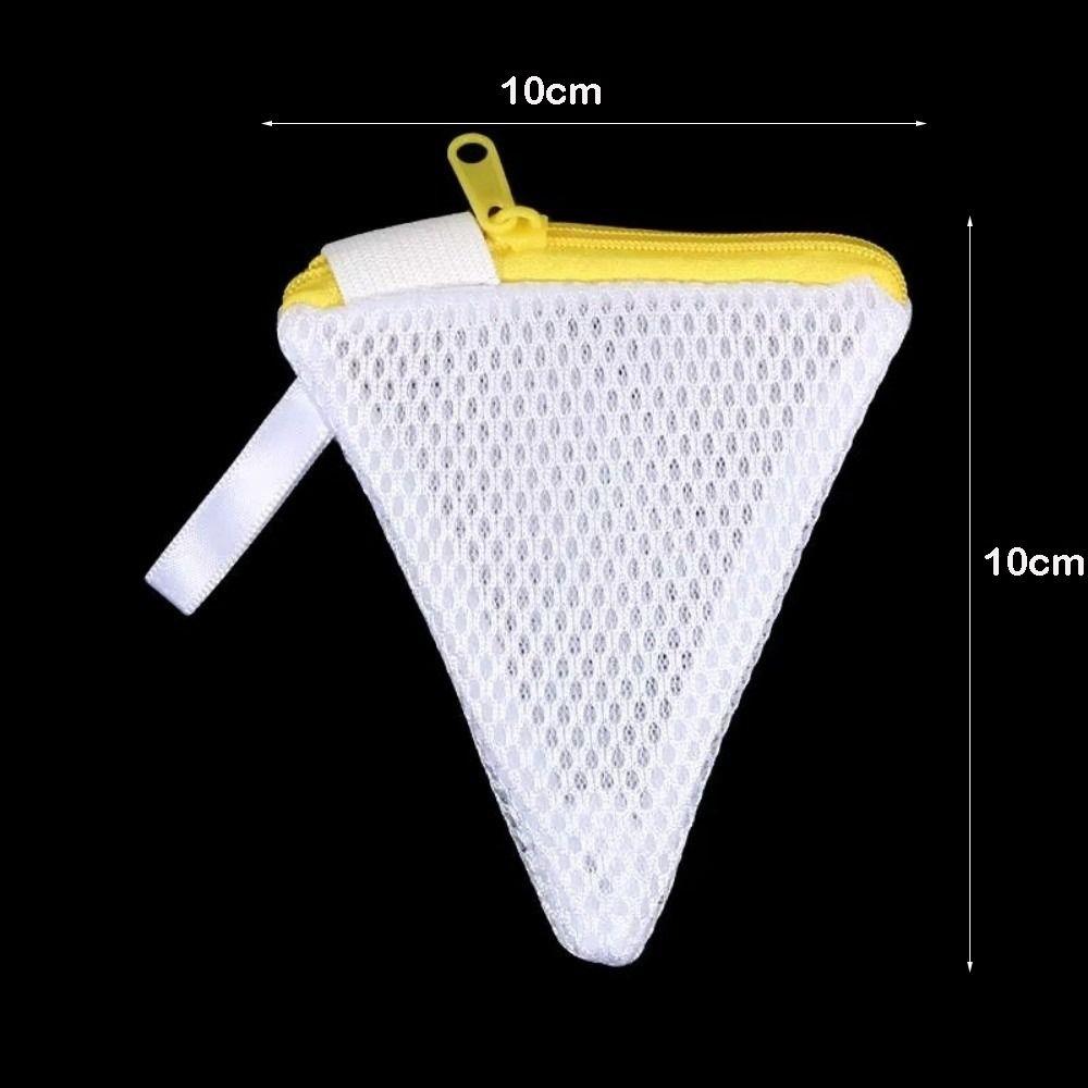 Multi-Function Laundry Detergent Pods Mesh Bags Triangle Zipper Closure Laundry Storage Bags Mesh Durable