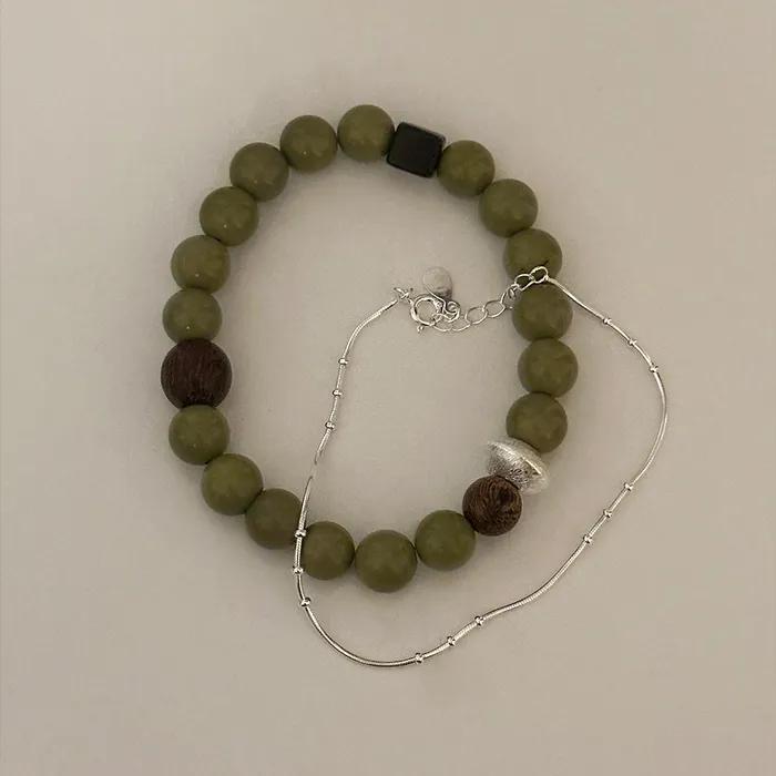925 Silver Dot Snake Chain Bracelet
