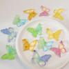 100pcs Mixed Gradient Mini Butterfly Slime Charms Flat Back Resin  Cabochons for Jewelry Making DIY Hair Bows Center