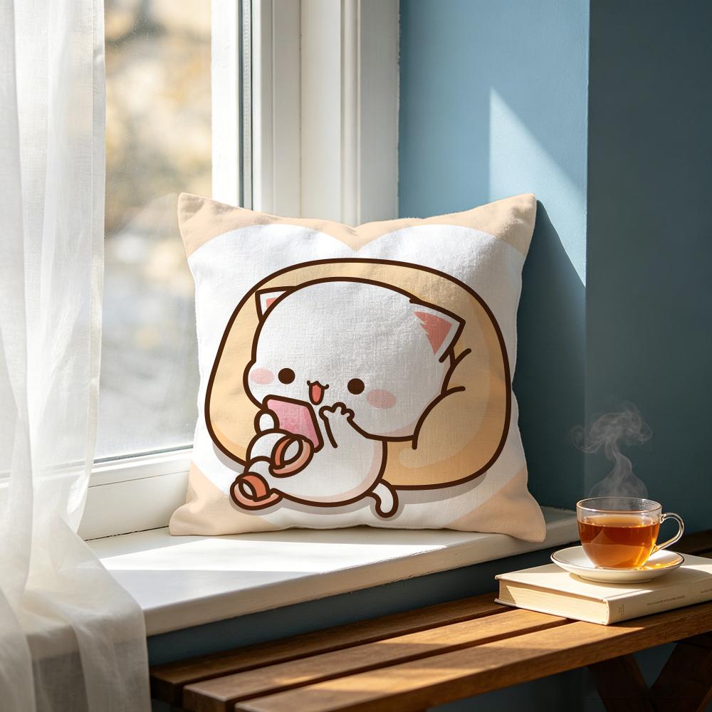 Cute MMochi Cated Cushion Cover Cushion Cover Set Pcs X X X Pillowcase Decorative Sofa Home Decor
