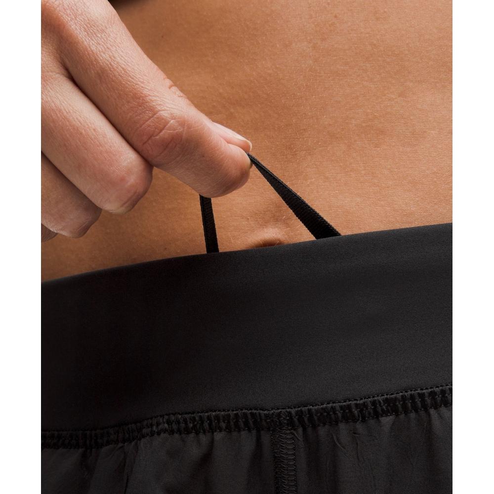 Lululemon Fast And Free High Rise Split Short 3   Crinkle Black