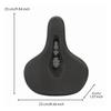 Black Cycle Saddle Textured Padded Bike Comfortable Fit Seat