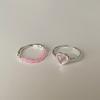 Sweet And Cool Style Love Elastic Rope Ring Female Fresh And Elegant Retro Fashion Personality Temperament Versatile Ring Ring