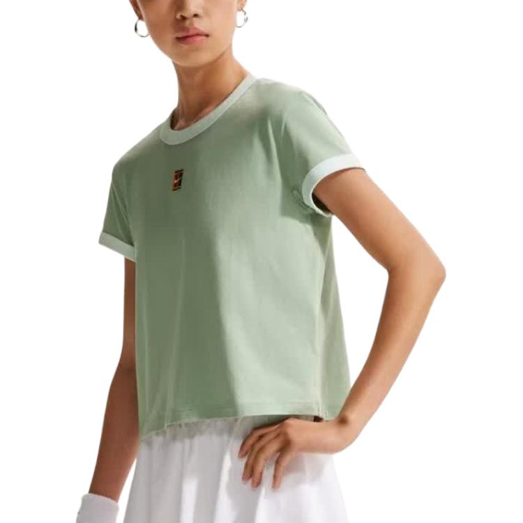 Nike Heritage Kurzarm Rundhals Tennishemd Damen Oberteile IH5060-006