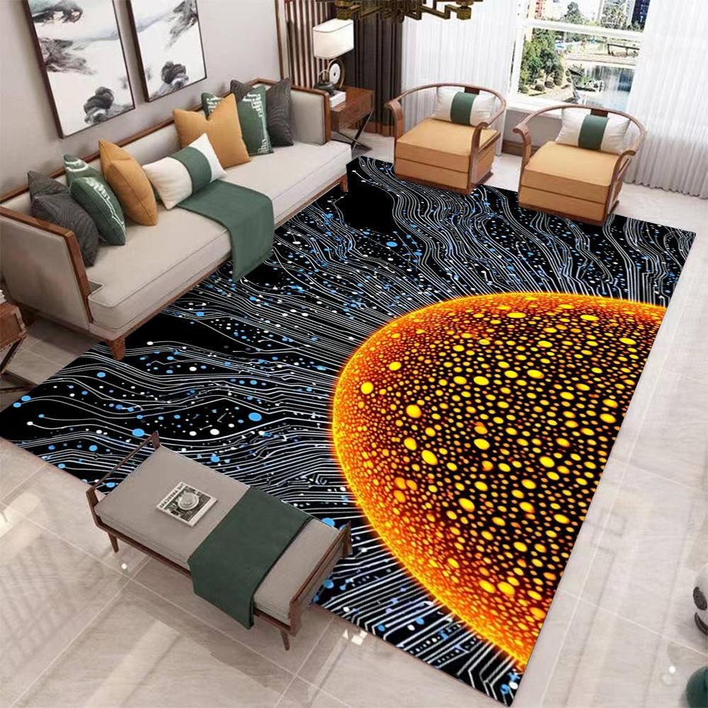 Sunset Sun Carpet Abstract Sun Ray Carpet Sun Sunset Carpet Living Room Bedroom Full Carpet Home Decoration Rug
