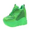 Fashion High-Quality Trainers Sneakers Women High Platform Shoes New Breathable Women Height Increasing Shoes 12.5CM Thick Sole Woman