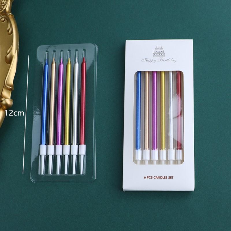 50 Gold and Silver Number Candle Cake Toppers - Individually Boxed Party Decorations