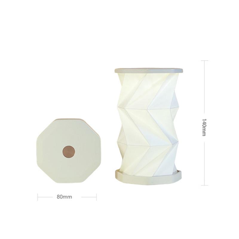 Folding Desk Light Mini Paper Lantern Portable Table Lamp Rechargeable Dimmable Night Light for Living Room Bedroom Decor Gift