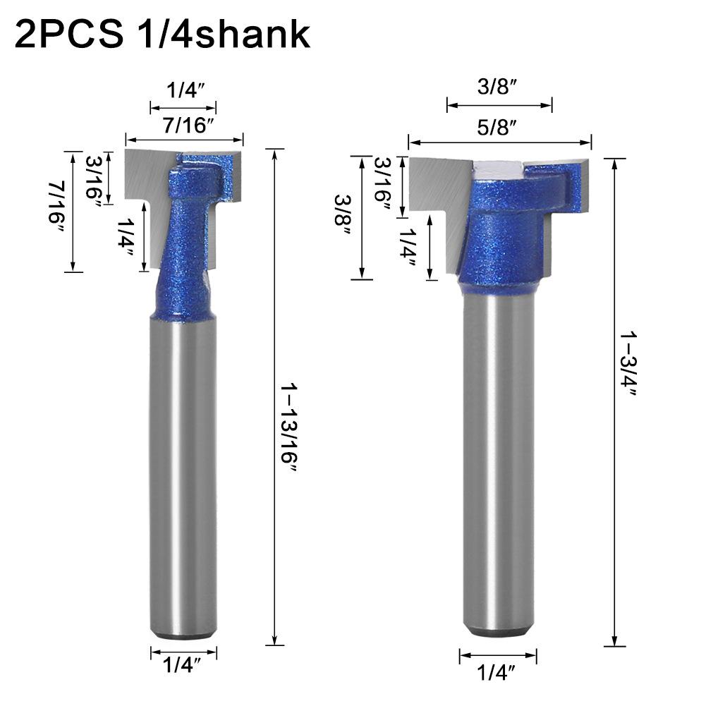 2-piece Set of Woodworking Milling Cutter, Keyhole Cutter, Screw Hole Milling Cutter, Photo Frame Hanging Hole Cutter, Photo Frame Knife, Gong Knife
