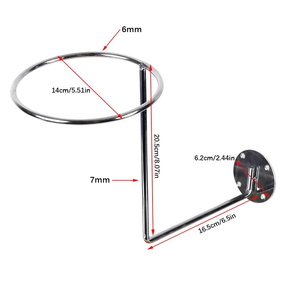 Steel Thickened Motorcycle Helmet Holder Hanger Rack Wall Mounted Hook for Coats Hats Caps Helmet Rack Helmet Accessories