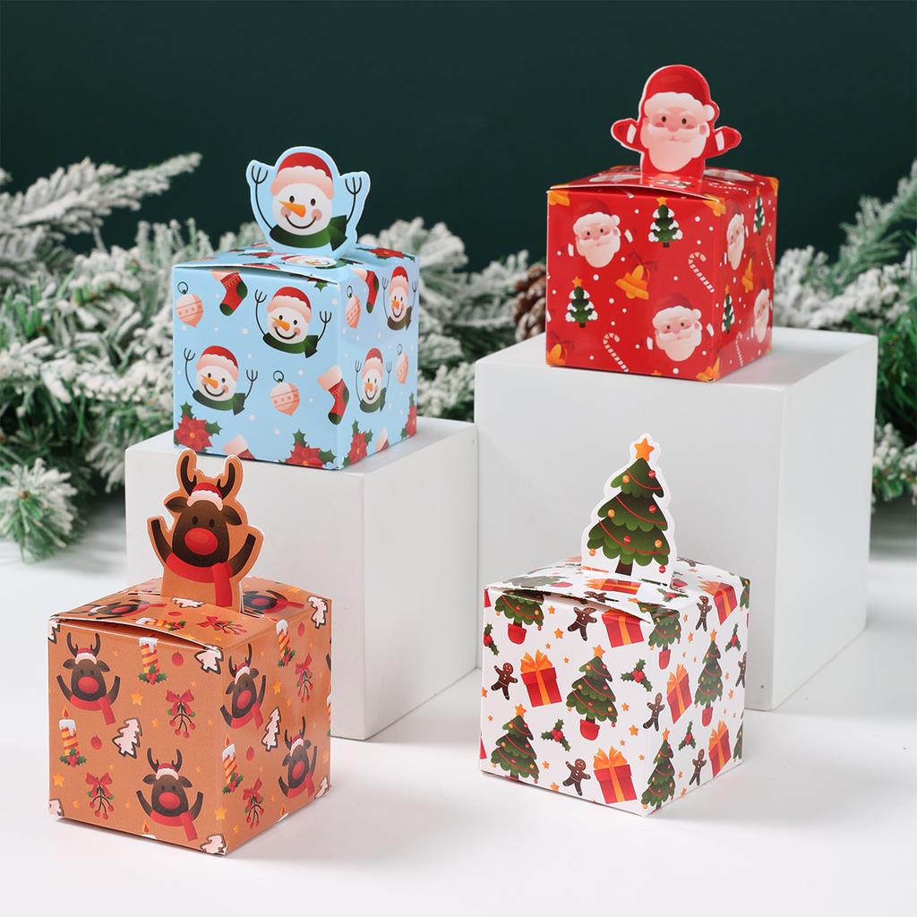 Weihnachtsgeschenkboxen Frohe Weihnachten Dekorationen für Zuhause 2025 Navidad Natal Weihnachtsbaumschmuck Süßigkeiten Keksdosen Neujahrsgeschenk 2026