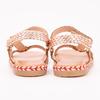 Sandales blister cuir tissé or rose Fille LES TROPEZIENNES PAR M.BELARBI
