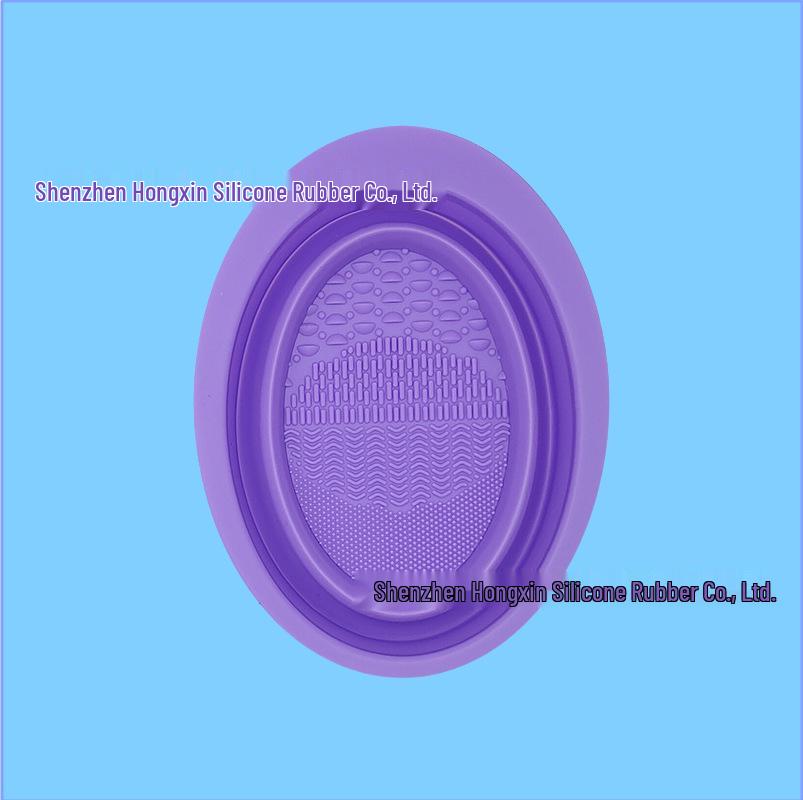Silicone Makeup Brush Cleaning Bowl & Puff Pad Artifact