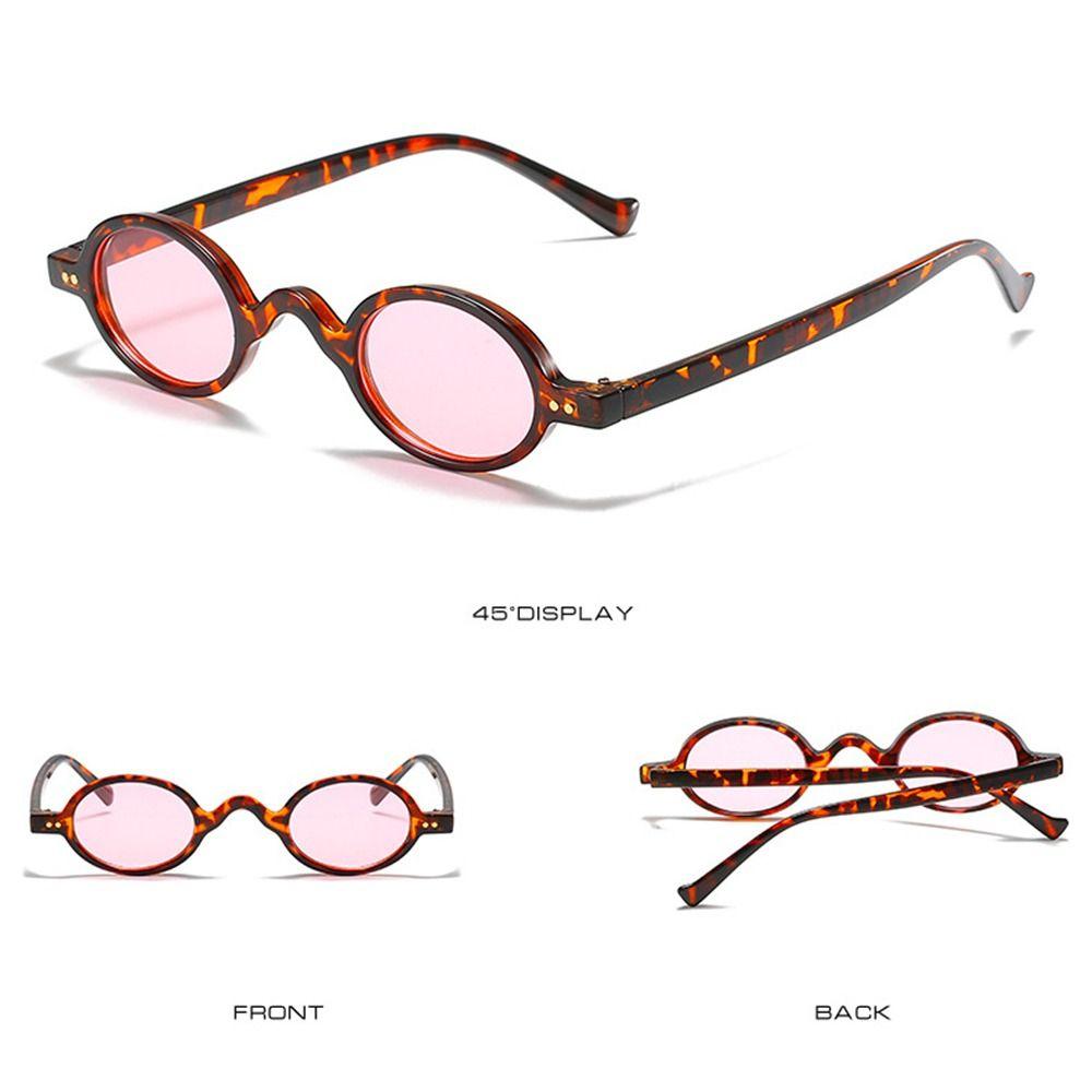 Fashion Small Round Sunglasses Women Vintage Punk Sun Glasses Hip Hop Oval Sunglasses Travel Shades UV400