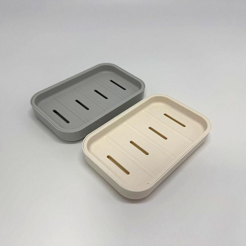 Simple 2-piece water-draining soap dish
