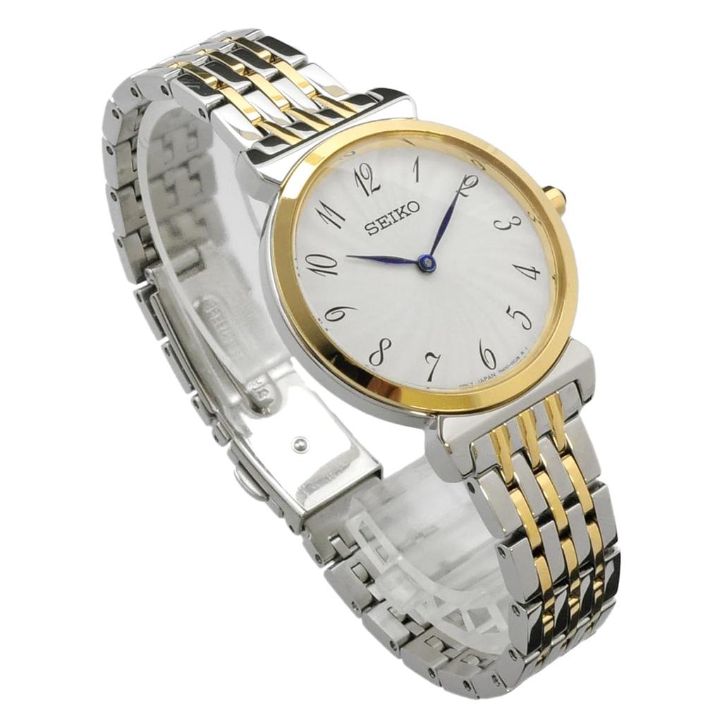 SEIKO Quartz Ladies Watch SFQ800P1 Silver x Gold Overseas Model [Seiko] [Item]