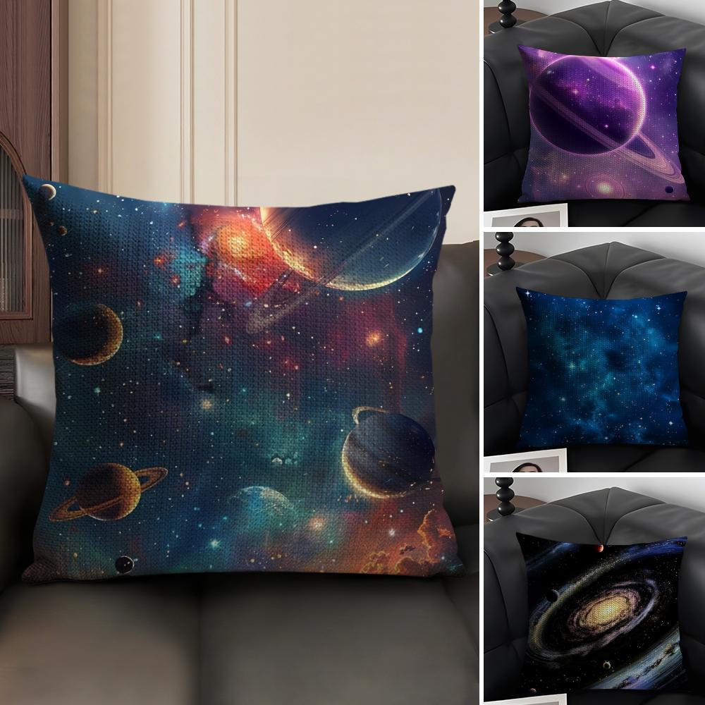 Beautiful Planets And Universe Lovers Pillow Case Pattern Printed Pillowcase for Living Room Sofa Cushion Cover  Bedroom Decor